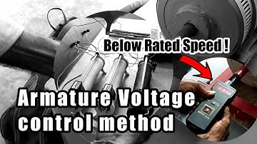 armature voltage control method - speed control of dc shunt Motor