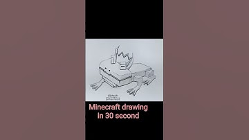 Minecraft creeper in 30 seconds (Minecraft). How to make Minecraft drawing.#viral .#minecraft .