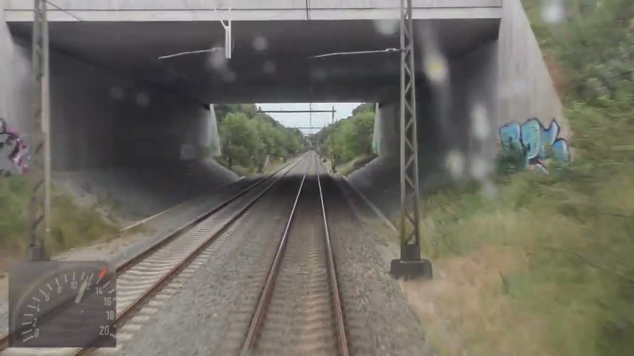 Поездка с машинистом из Амерсфорта в Энсхеде. (со спидометром)