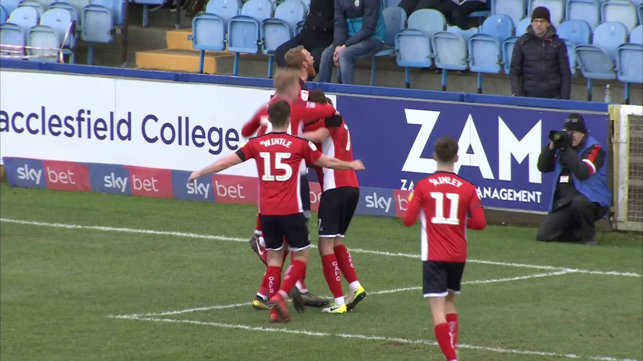 Macclesfield Town 3 3 Crewe Alexandra Sky Bet League Two
