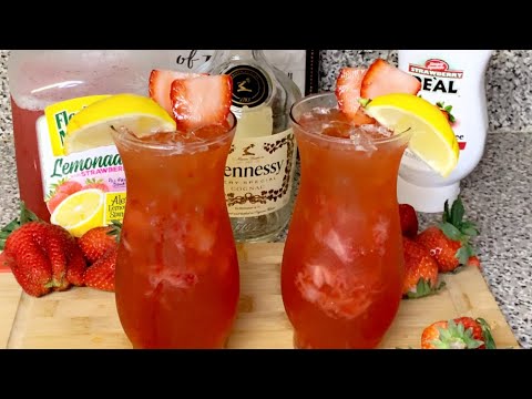 STRAWBERRY HENNY|| BETTER THAN TGI FRIDAYS|| STRONG DRINK||COCKTAILS || ALCOHOLIC BEVERAGES