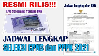  RELEASE BKN! Complete Schedule for Registration and Selection of CPNS and PPPK 2021