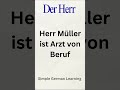 "Learn German: How to introduce someone's profession"