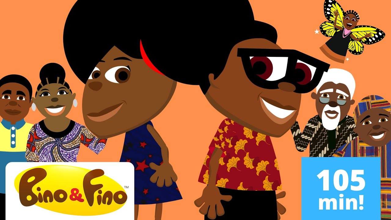 Amazing African Historical, Cultural, educational, cartoons  + Afrobeat Kids Songs Mix- Bino & F