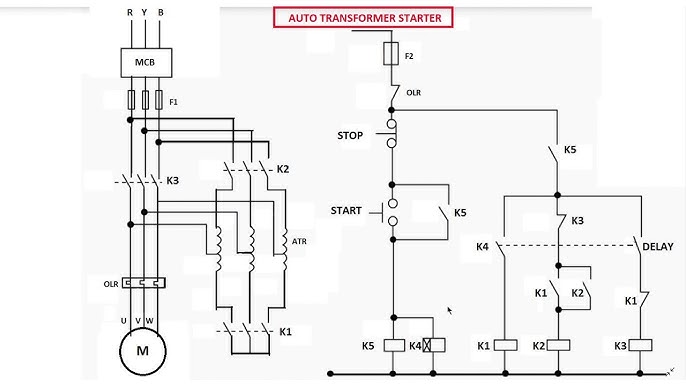 Auto Transformer Starter Power Wiring Connection Explained  @TheElectricalGuy 