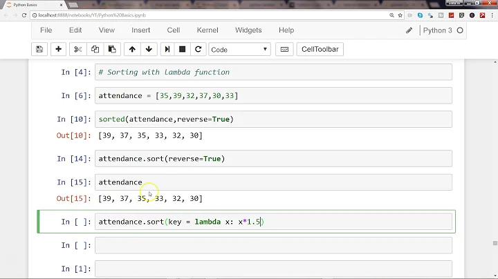 Python 3 Programming Tutorial | #3 Sorting data in Python with lambda function