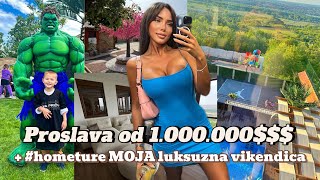 #hometour Obilazak MOJE luxuzne vikendice + ŽURKA od 1.000.000.$ Jelena Boljević,Nadežda Petrović…