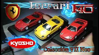 Kyosho 1/64 Ferrari F40 Clásico de los 80's Colección VII NEO por primera vez en Youtube! en español