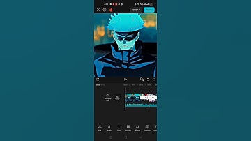 CAPCUT VIDEO TUTORIAL #viralshort #anime #capcut #toturial #GOJO