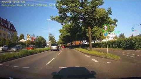 Traffic Sign Recognition (TSR) with threads (Scene 2)