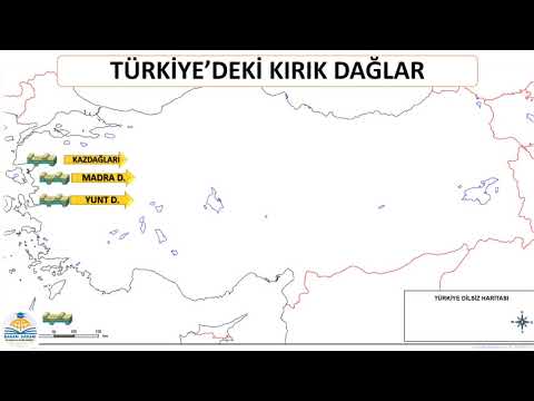 Türkiye'deki Kırık Dağlar #harita #coğrafya