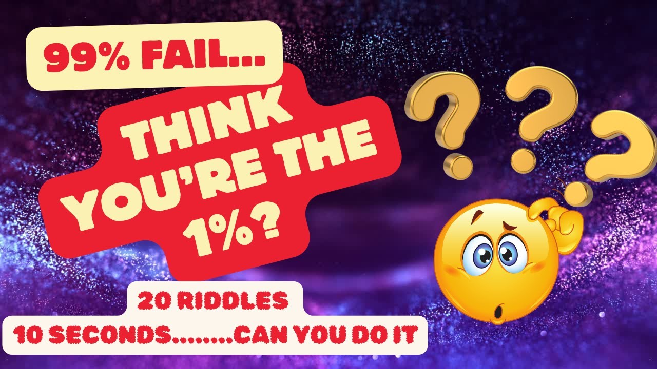 🔥 Only 1 Can Solve These Insanely Hard Riddles MindBending Brain
