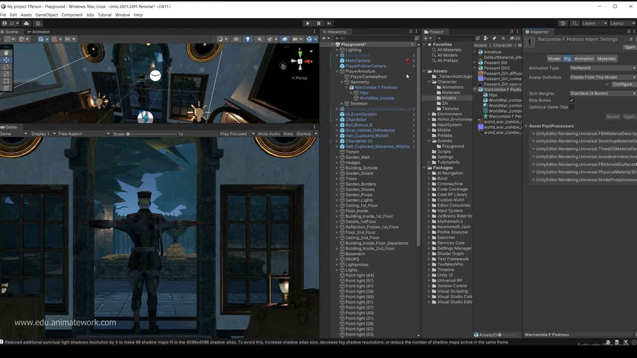 ปรับเปลี่ยนตัวละคร Unity Change Third Person Character - YouTube