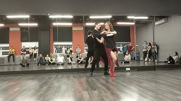 Mikhail Ponkin & Valeria Ponkina zouk demo 13.01.2018