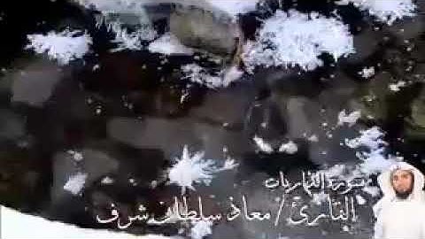 ‏من سورة الذاريات بصوت القاريء : معاذ سلطان شرف