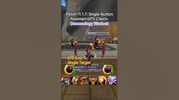 Patch 11.1.7: Single-Button Assistant DPS Check: Demonology Warlock #worldofwarcraft #warcraft #mmo