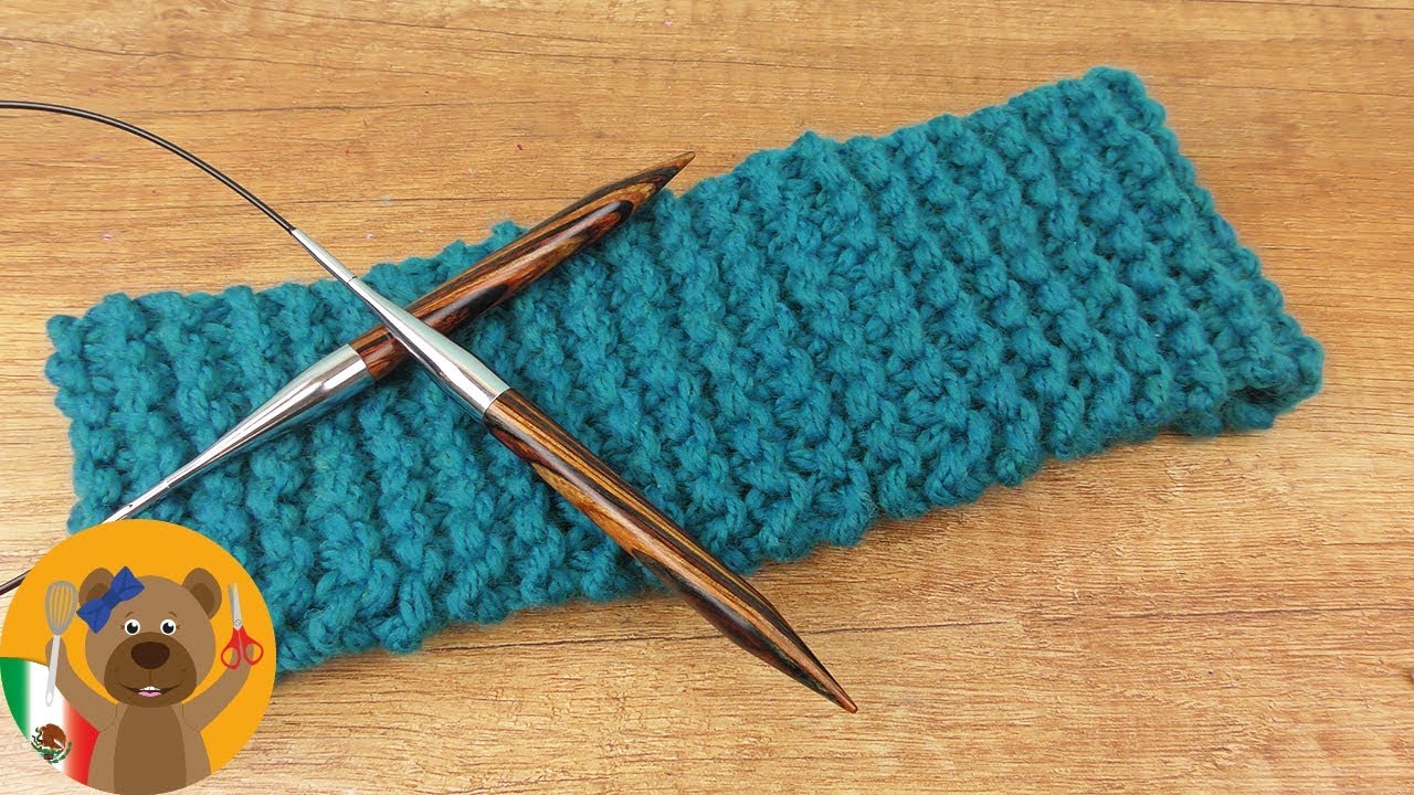 Tejido en dos agujas para principiantes | Tejiendo una diadema | Muy fácil punto Santa Clara