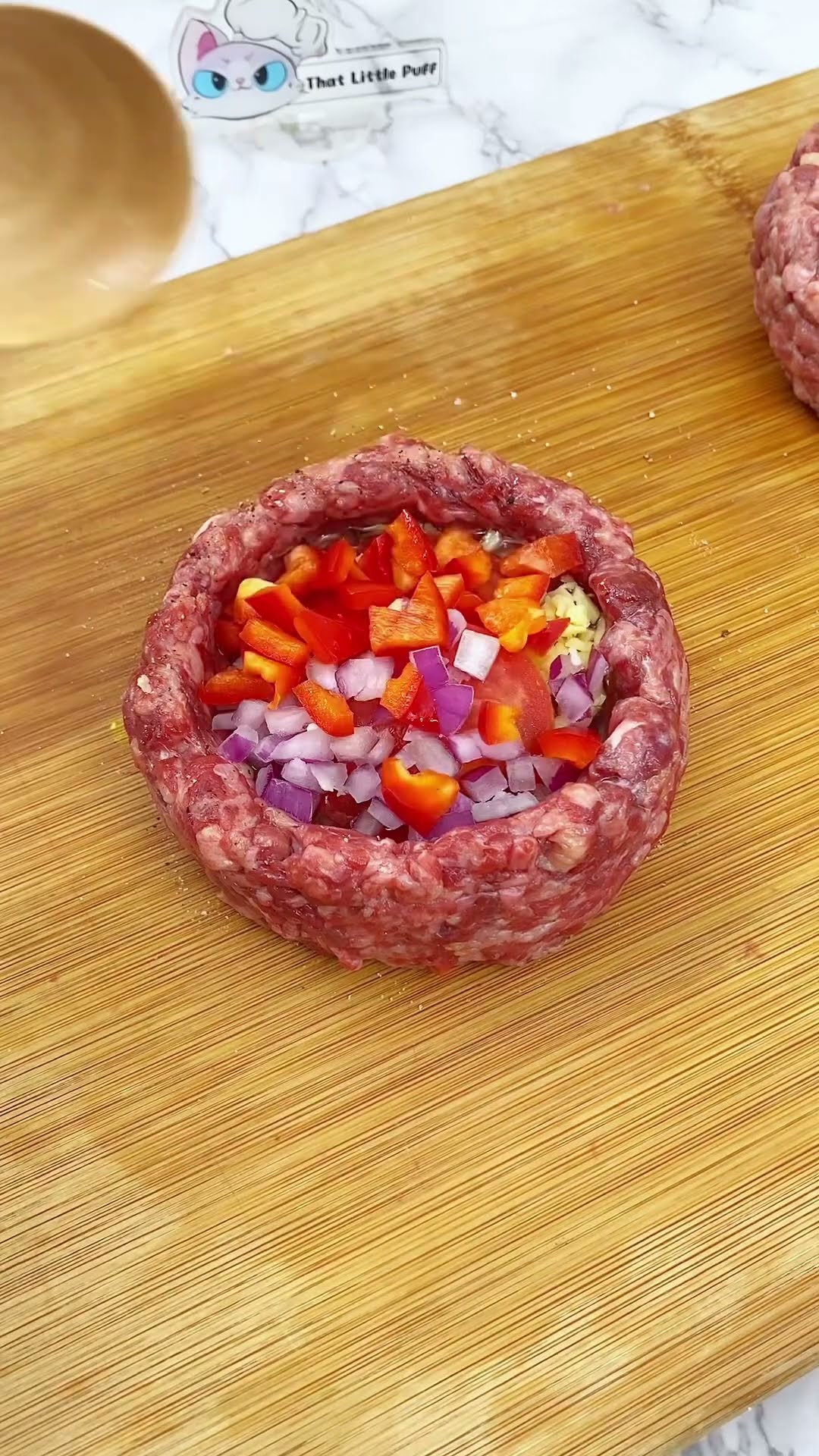 ?? Introducing Puff’s new creation: the Meatcake Pancake! #PuffCooks #thatlittlepuff