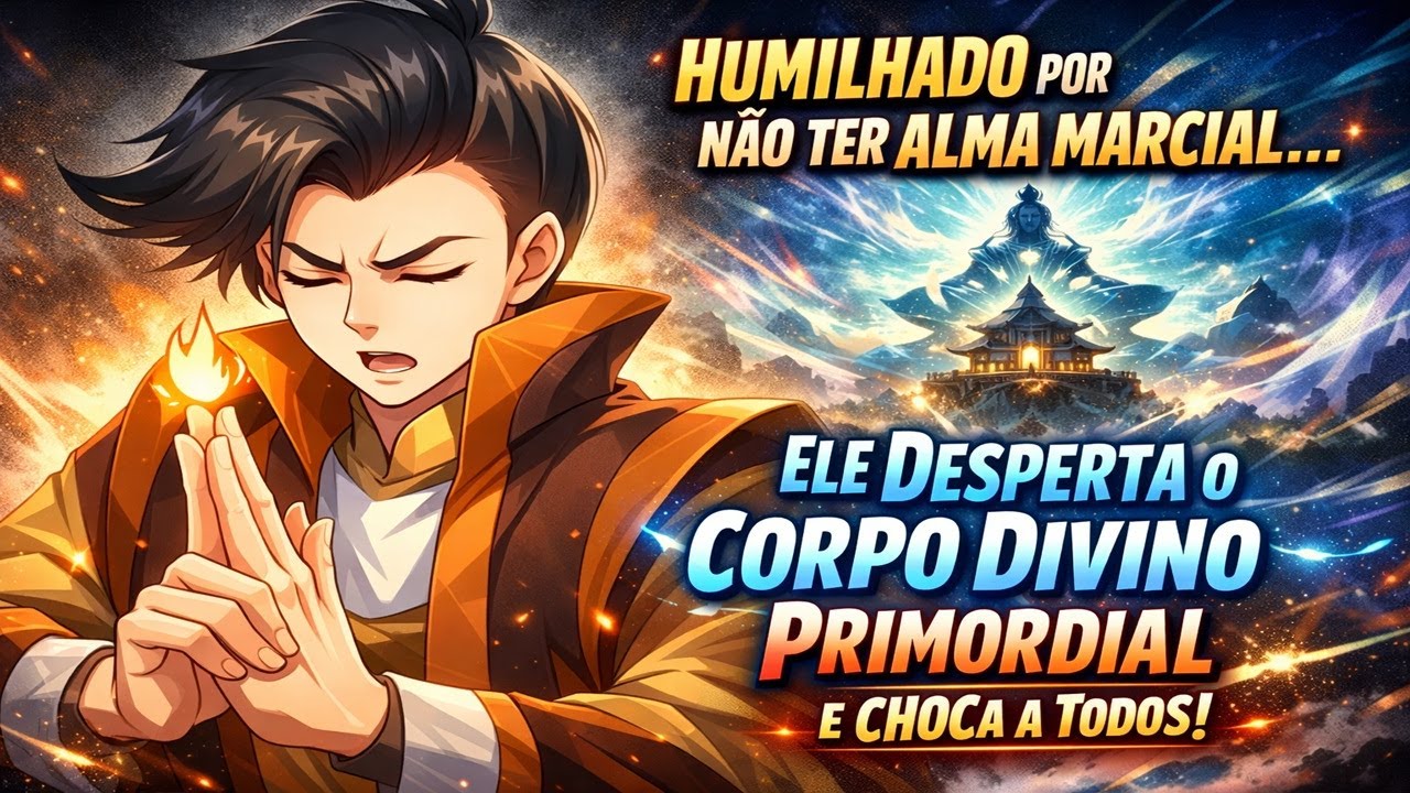 Humilhado por Não Ter Alma Marcial, Ele Desperta o Corpo Divino Primordial e Choca a Todos