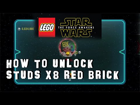 Lego Star Wars: The Force Awakens - How to Unlock Studs X8 Red Brick