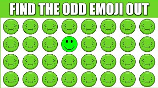 Find The Odd Emoji | Find The Odd One Out | Emoji Quiz😇😊 | Easy, Medium, Hard & Impossible