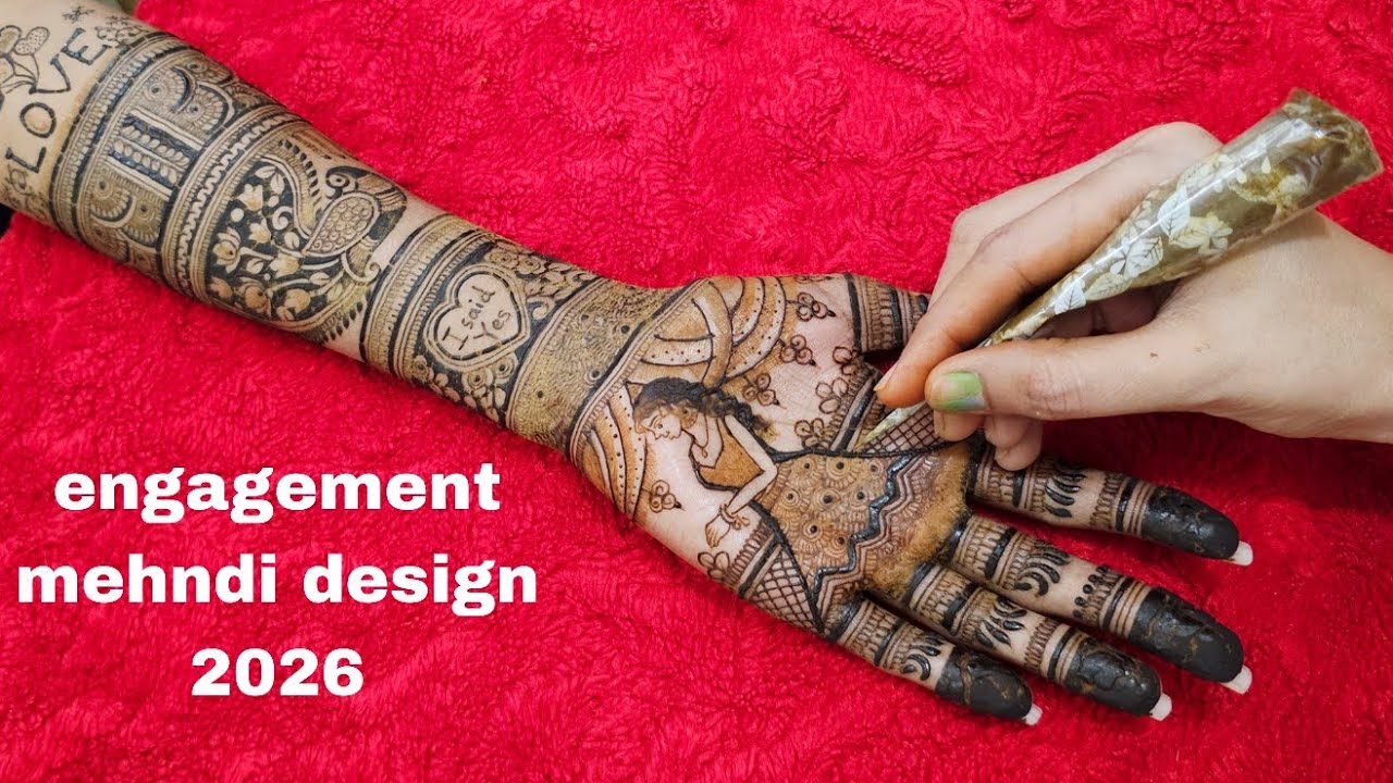 Designer Full Hand Bridal Mehndi | Wedding-Engagement Mehnandi | Very Pretty Mehndi Tutorial 2026