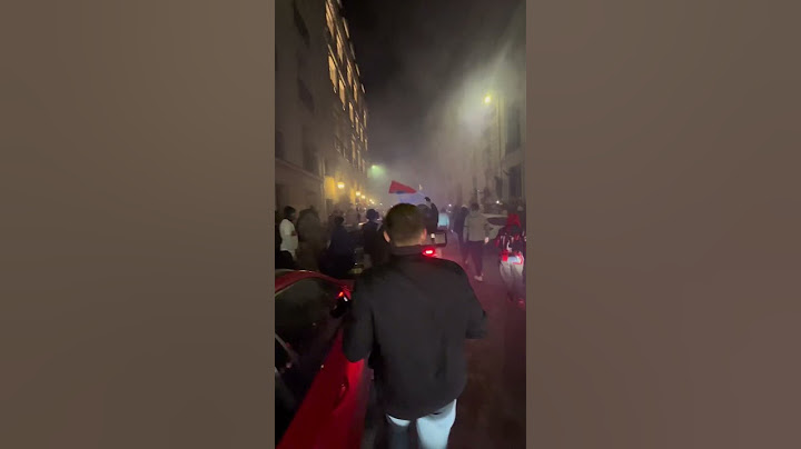 Les rues de Paris en feu après la qualification en finale ! #psg #parissaintgermain #paris