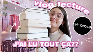 COMBIEN DE LIVRES PEUT-ON LIRE EN 24H CHRONO ? | Vlog lecture de 24 *vraies* heures