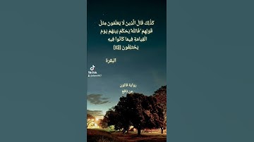 تلاوة طيبة برواية قالون