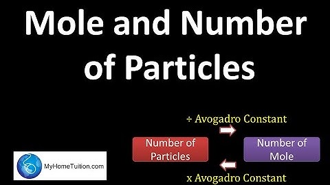 Mole and Number of Particles | The Mole Concept