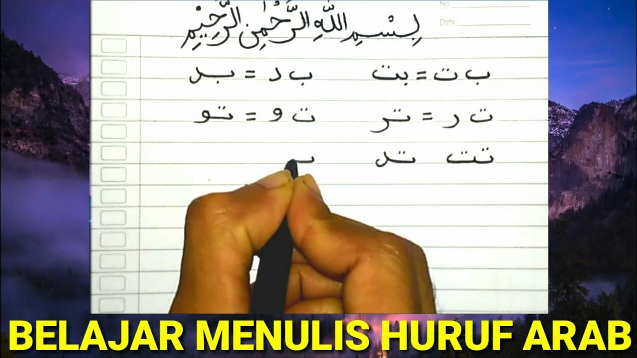 Belajar menulis arab bagus