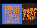 Warp Text Effect Tutorial in PHOTOSHOP | easy photoshop tutorial