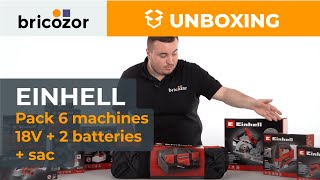UNBOXING : Pack 6 outils 18V + 2 batteries et sac Pack Power X-Change Einhell by Bricozor 217 views 1 month ago 6 minutes, 4 seconds