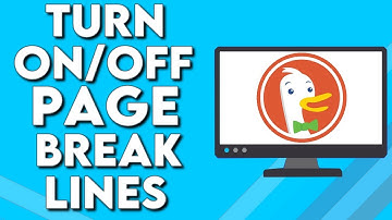 How To Turn On/Off Page Break Lines on DuckDuckGo Browser on PC