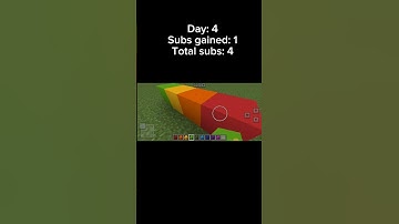 Day 4 of adding one block for every subscriber I gain #minecraft #subscribe #shorts