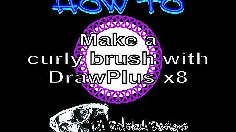 DrawPlus Tutorial Video - How To Make a Curly Brush / Step by Step