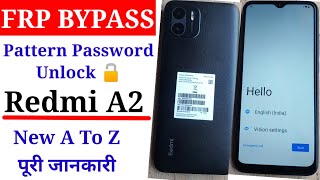 Redmi A2 FRP Bypass Unlock | Frp Lock Remove | Pattern Password Pin Unlock Remove New Solutions 2024