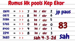 PREDIKSI HK POOLS MALAM INI 3 JULI 2025 | RUMUS KEPALA EKOR JITU | BOCORAN ANGKA HONGKONG POOLS
