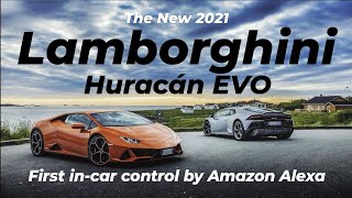 Lamborghini Huracán EVO | World's first car with built-in Alexa car control | WOCI