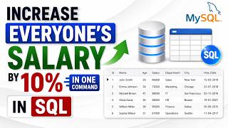#5 Increase Everyone's Salary by 10% in One Command | SQL UPDATE Query Tutorial | SQL Interview