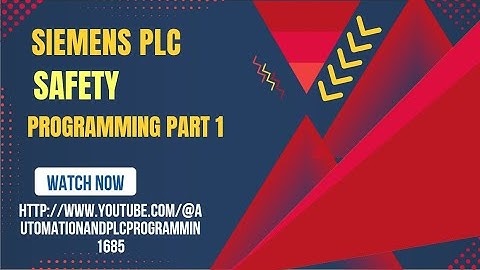 Siemens Safety PLC programming Part 1