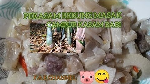 PEKASAM REBUNG MASAK CAMPUR KASAM BABI