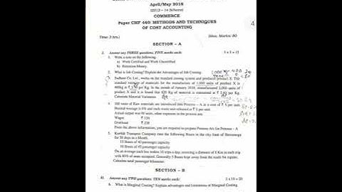Bcom 6th sem(kuvempu university) methods and techniques of cost accounting..