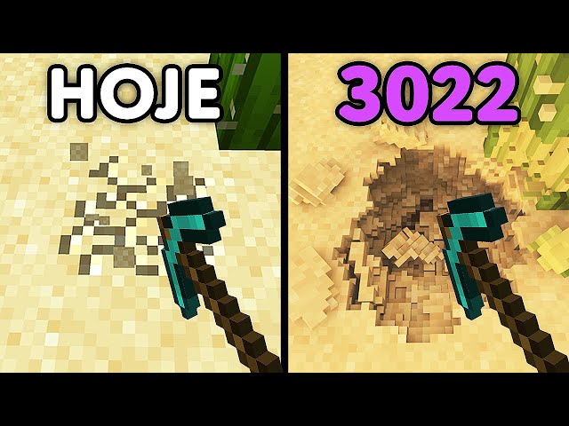 Minecraft mas viajei 1000 ANOS pro FUTURO!