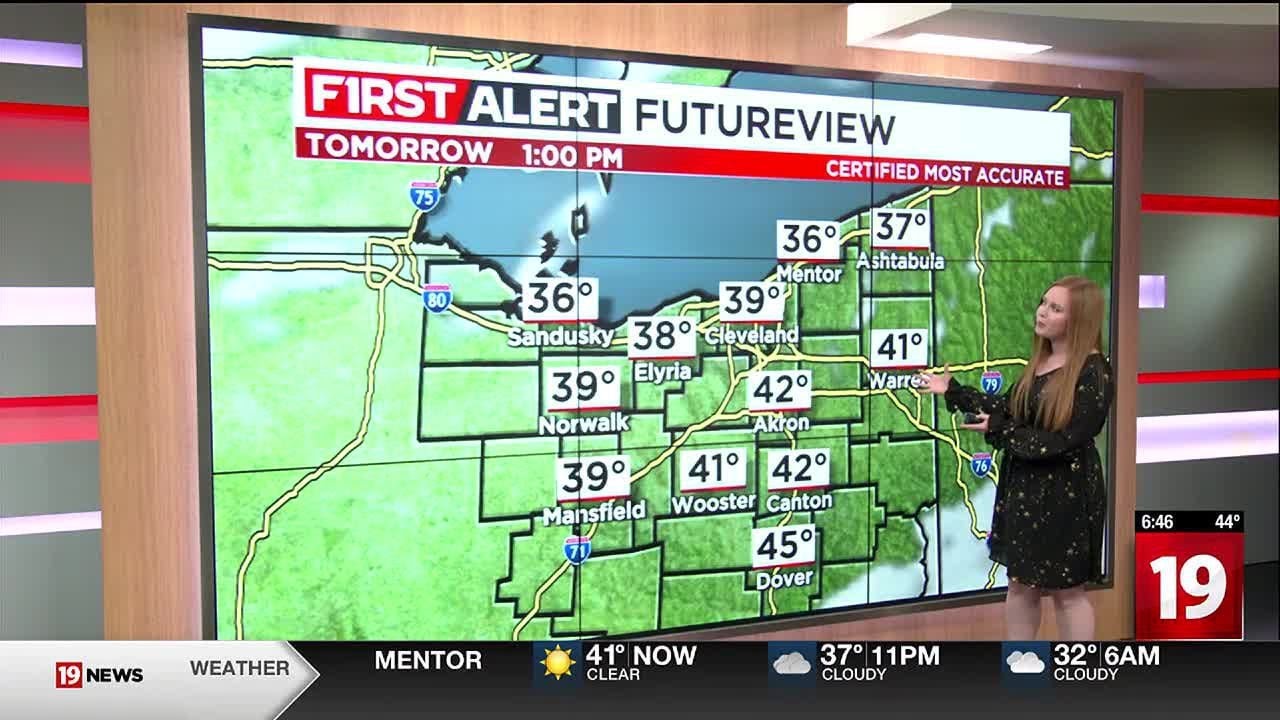Northeast Ohio weather: Cooler end to the weekend, tracking snow next ...