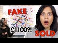 I FAKED AN ART GALLERY IN LONDON AND SOLD MY PAINTINGS *it worked!!* | clickfortaz