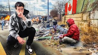 The Most Dangerous Street in CANADA ❌ اینجا وحشتناک ترین محله ی دنیاست! (فاجعه بار)