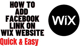 HOW TO ADD FACEBOOK LINK ON WIX WEBSITE 2024 screenshot 3