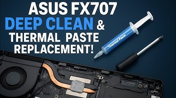 ASUS FX707ZV4 Deep Cleaning & Thermal Paste Replacement | Boost Cooling Performance!