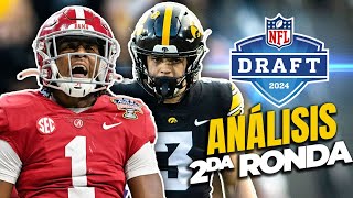 Analisis de la Segunda Ronda del Draft NFL 2024 EN VIVO